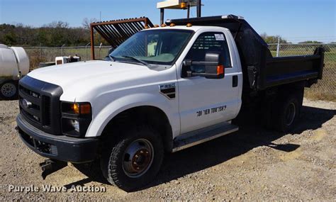 2009 Ford F350 Super Duty Flatbed Pickup Truck In Topeka Ks Item Da1321 Sold Purple Wave