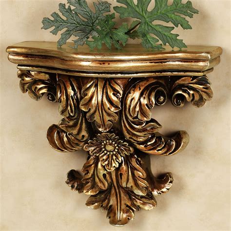 Basilia Wall Shelf Autumn Gold Gold Wall Sconce Wall Shelves