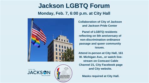 Lgbtq Forum Planned To Recognize 5th Anniversary Of Non Discrimination Ordinance Passage Jtv