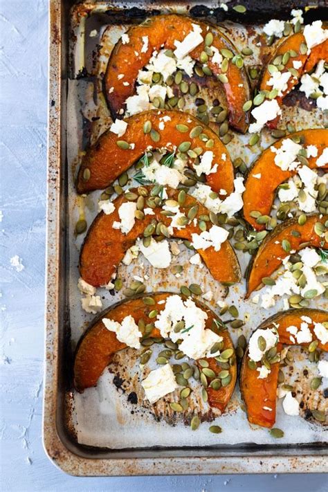 Maple Feta Roast Pumpkin The Home Cooks Kitchen Recipe Roasted