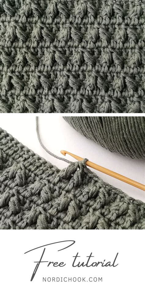 The Leafhopper Stitch Nordic Hook Free Crochet Tutorial Crochet