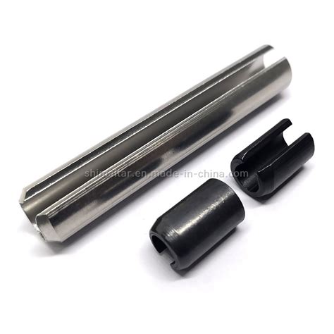 DIN1481 High Quality Carbon Steel Black Plated Slotted Spring Pins