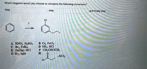 Solved Which Reagents Would You Choose Compiete The Following