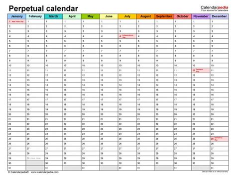 5 Year Calendar Printable Calendar Templates - Riset