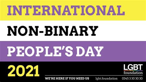 Lgbt Foundation On Twitter Happy International Non Binary Peoples