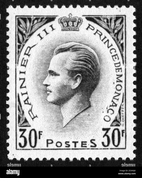 Monaco Stamp Prince Rainier Iii Banque De Photographies Et Dimages