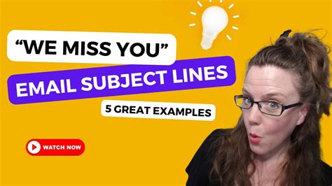 We Miss You Email Subject Lines 5 Great Examples YouTube