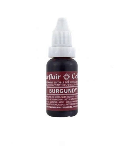 Sugarflair Sugartint Droplet Colours Burgundy Red Ml Sugar Ice