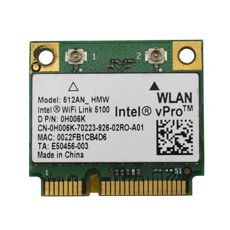 Wireless Card An Hmw For Intel Wifi Link Mini Pci E Card Wlan