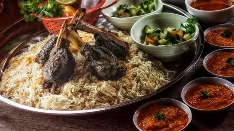 Arab Dishes Traditional Lamb Mandy Rice