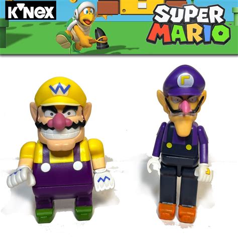 K Nex Super Mario Wario Waluigi Figures Nintendo Lego