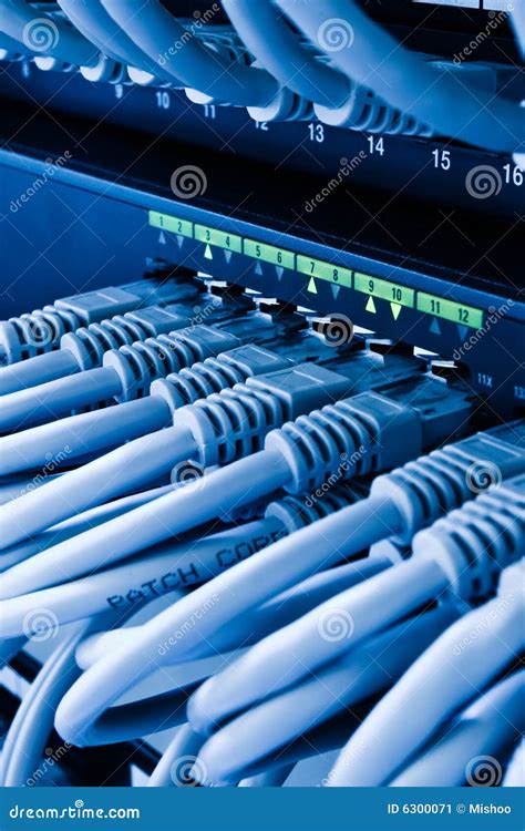 Patch Cords Stock Image Image Of Networking Fiber Rj45 6300071