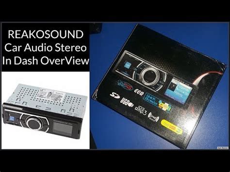 REAKOSOUND Car Audio Stereo Dash Short Review of the product 2017 - YouTube