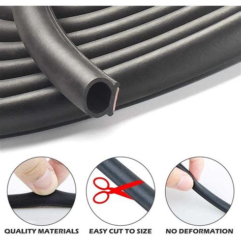 CloudBuyer Rubber 39 4 Feet Long Weather Stripping Seal Strip For Doors