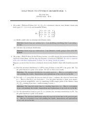 Python Homework 5 Sol Pdf SOLUTION TO PYTHON HOMEWORK 5 My Name Here