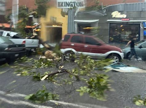 Lluvias Provocaron Inundaciones Y Rboles Ca Dos En Zonas Del Distrito