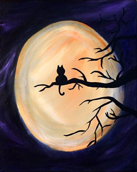 easy acrylic halloween paintings - Laquanda Burch