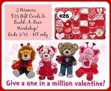 Build-A-Bear Gift Card Giveaway - 2 Winners!