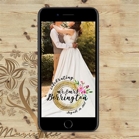 Personalized Wedding Snapchat Geofilters The Overwhelmed Bride