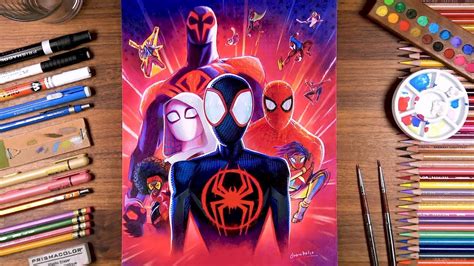 Drawing Spider Man Across The Spider Verse Drawholic Youtube