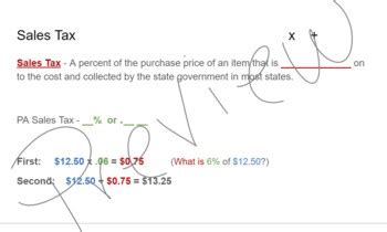 Tax Tip Markup And Discount Guided Notes And Practice By The Lilley Pad