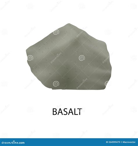 Basalt Realistic Mineral Composition Stock Vector Illustration Of