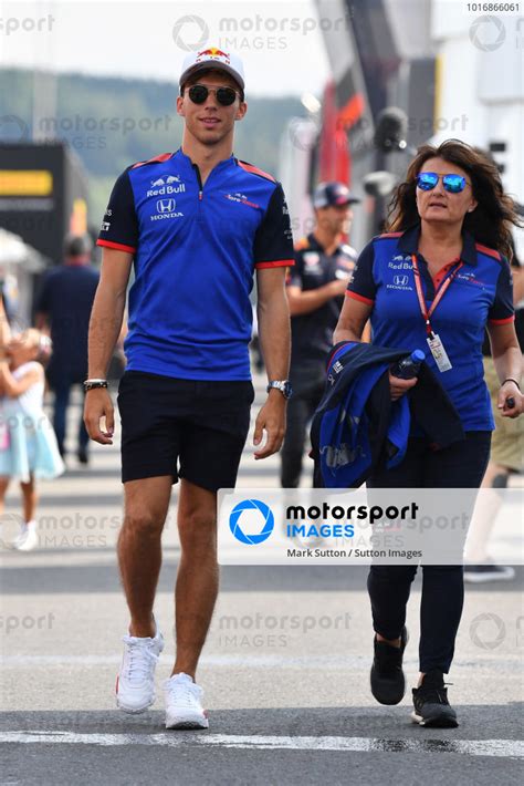 Pierre Gasly Scuderia Toro Rosso And Fabiana Valenti Scuderia Toro