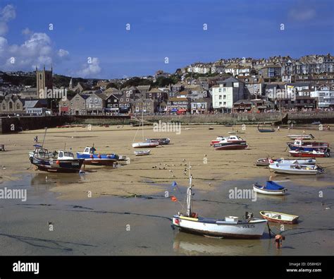 Penzance Harbour, Penzance, Cornwall, England, United Kingdom Stock ...