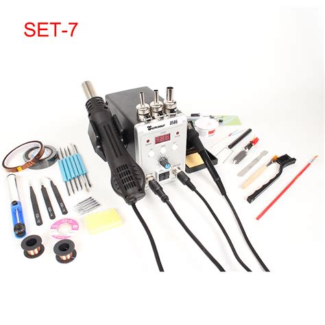 W In Smd Rework Solder Station With Hot Air Desoldering Kit Free Shipping Up To OFF