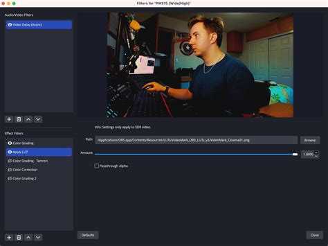 How To Color Grade And Apply Luts To Your Stream In Obs Studio