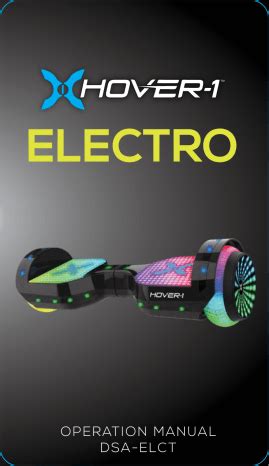 HOVER-1 HOVER-1 DSA-ELCT Electro Hoverboard User Manual | Manualzz