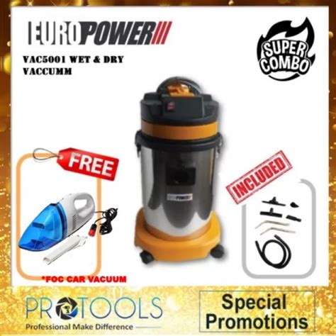 Eurox Europower Vacuum Cleaner 30liter 30l 1800w Wet And Dry Vacuum