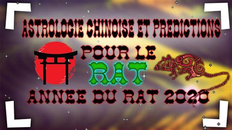 Prévisions Astrologie chinoise du RAT Prédictions Année du Rat