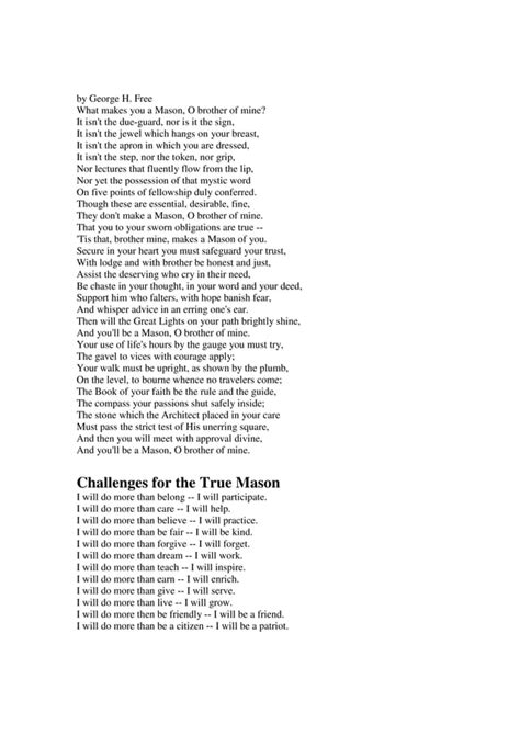 Freemasonry 081 The Masonic Life Poems