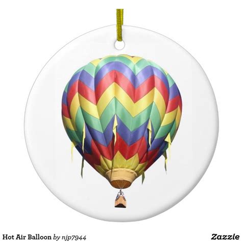 Hot Air Balloon Ceramic Ornament Zazzle Ceramic Ornaments Balloons Hot Air Balloon