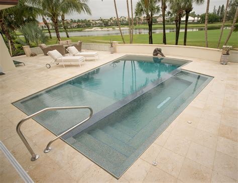 Knife Edge Pool Modern Pool Miami By A G Concrete Pools Inc