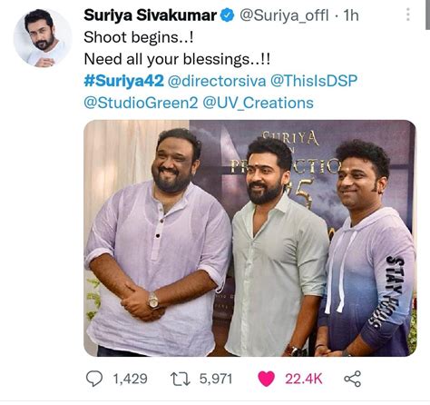 Siruthai Siva Suriya 42 Dsp Movie Shooting Update