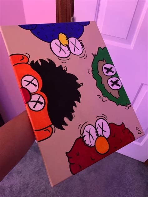 Sesame Street x KAWS Canvas Art