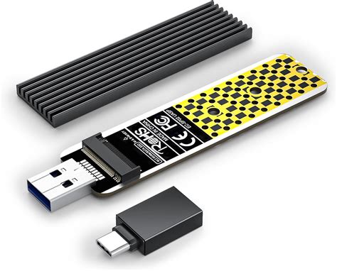 NVMe Gehäuse, ANYOYO 10 Gbps USB 3.2 Gen2 M2 SSD Gehäuse USB C SSD M2 ...