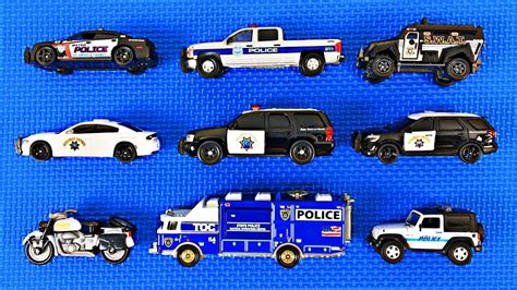 Police Cars for Kids | Learn Police Vehicle Names & Colors | Fun ...