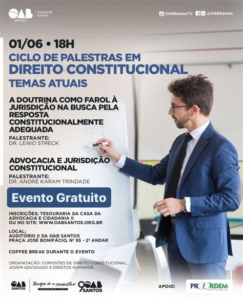 Evento Presencial Ciclo De Palestras Em Direito Constitucional Temas