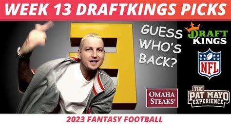 2023 Nfl Week 13 Draftkings Picks Lineup Strategy Ownership 2023