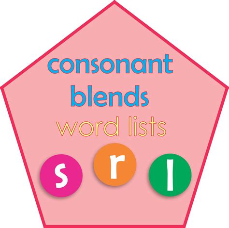 Consonant Blends List Of Words