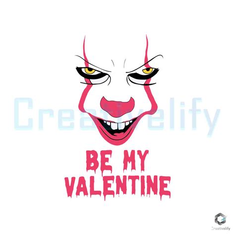 Be My Valentine Svg Love Horror Character File Digital Creativelify