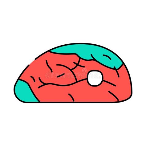 Meat Rotten Food Icon Color Illustration Stock Vector Illustration Of