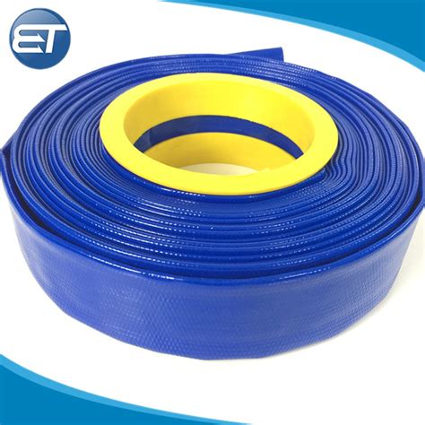 Blue Light Agriculture Irrigation Water Discharge Pvc Layflat Hose