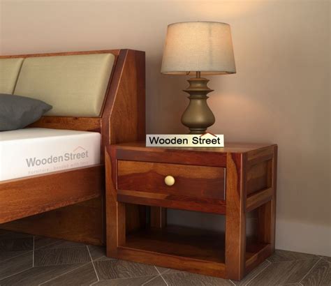 Bedside Table Design Wooden Bedside Table Designs Woodenstreet