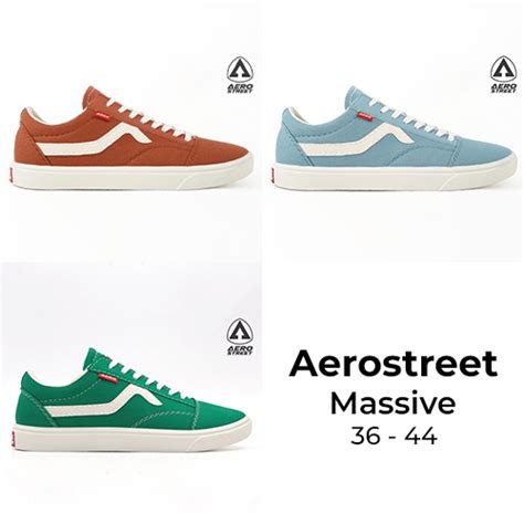 Jual Aerostreet Massive Low Merah Bata Abu Tua Pastel Hijau