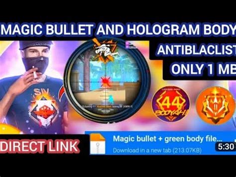 Ob39 New Magic Bullet Hologram FreeFire Anti Blacklist Config File