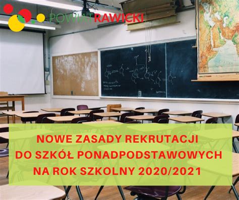 Nowe Zasady Rekrutacji Do Szk Ponadpodstawowych Na Rok Szkolny